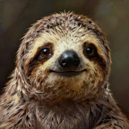 a portrait of a sloth portrait, cute and adorable, pretty, beautiful, art portrait, matte fantasy painting, deviantart, super detailed eyes, super detailed, nose, super detailed, eyes, artstation, by jason felix by steve argyle by tyler jacobson by peter mohrbacher, cinematic