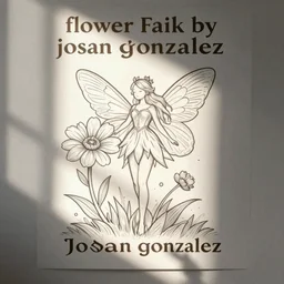 flower fairy by josan gonzalez, line art