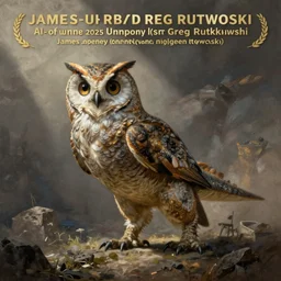 concept art painting of an owl dinosaur, by james gurney and greg rutkowski