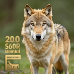 professional photograph of a light brown tan and cream wolf, high quality, hd, 8 k, 4 k, magnificent, award - winning, nature, nature photography, awe - inspiring, highly detailed, amazing