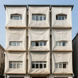 facades made from fabric