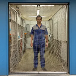 worker inside wagie cagie