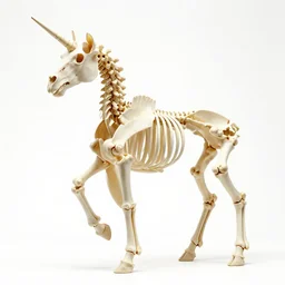 unicorn skeleton wikimedia museum photograph