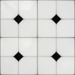 4 k tiled dystopian floor seamless texture, material, shiny, white and black, brutalist, retrofuturism, octane render, pbr, hi - res
