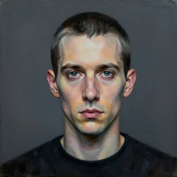 a portrait of aphex twin, richard d james, painted by zdzislaw beksinski