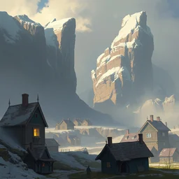 homes, by philippe gare, artstation, greg rutkowski