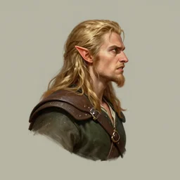 side profile centered painted portrait, legolas as an elf ranger, rage, d & d, gloomhaven, matte painting concept art, art nouveau, beautifully backlit, swirly vibrant color lines, fantastically gaudy, aesthetic octane render, 8 k hd resolution, by ilya kuvshinov and cushart krentz and gilleard james