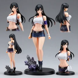 1:6 PVC statue of Lucy heartfilia,  multiple angles, stylized, high quality, very detailed, stylized