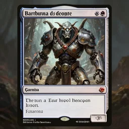 barbarian vs robotic clone, mtg card art
