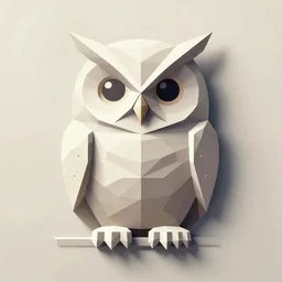 owl vector polygon geometric, cross contour drawing