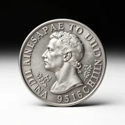 silver postage stamps, stylized 3d render, isolated on a pure white background, centered, entire object in frame, sharp focus, soft studio lighting