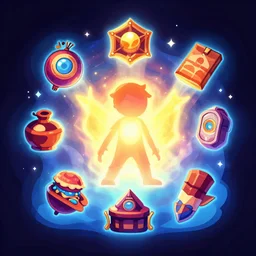 skill magic deepdream radiating a glowing aura stuff loot legends stylized digital illustration video game icon artstation lois van baarle, ilya kuvshinov, rossdraws,