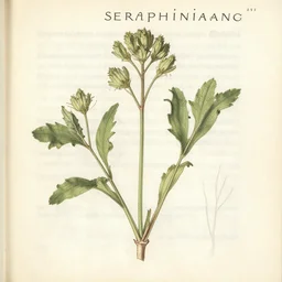 scan from the codex seraphinianus of a rare plant never seen before new taxon