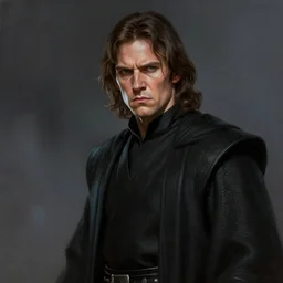 portrait of a man by greg rutkowski, jacen solo, evil energy, wearing black robes, angry but resigned attitude, star wars expanded universe, he is about 3 0 years old, highly detailed portrait, digital painting, artstation, concept art, smooth, sharp foccus ilustration, artstation hq