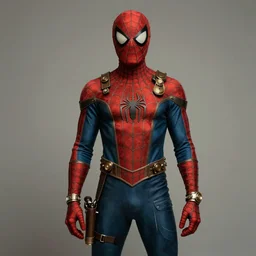 ( ( ( ( ( 1 9 5 0 s retro future spiderman adventurer in steampunk costume full portrait. muted colors. ) ) ) ) ) by jean - baptiste monge!!!!!!!!!!!!!!!!!!!!!!!!!!!!!!