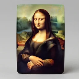 mona lisa, plasticine