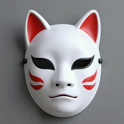 yokai mask by greg rutkowski, by jeremy lipkinng, by artgerm, digital art, redshift render, hyperrealistic, ray - tracing