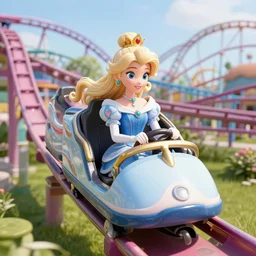 princess ermine on a rollercoaster