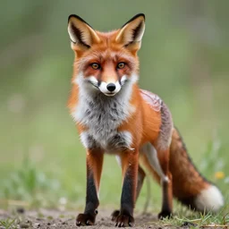 a fox wearing a latex suit