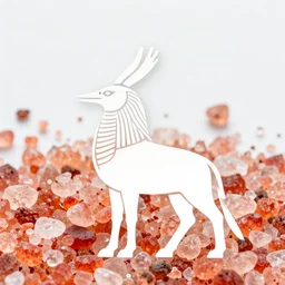 white phoenix orange pink salt crystals simple background sharp graphic design plain fai khadra gaika hard mashup egypt ibis head elegant highly detailed thot god style religious