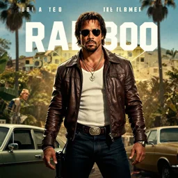 rambo goes to hollywood, movie poster