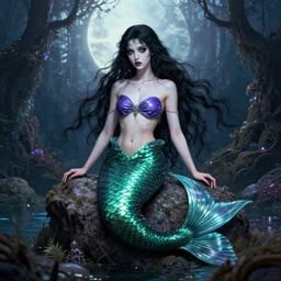 goth mermaid