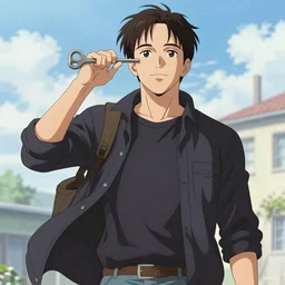 keanu reeves, anime key visual, artstation, kuvshinov ilya