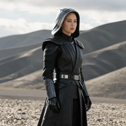 Jennifer Lawrence as Kylo Ren, film still from 'Star Wars: The Last Jedi'