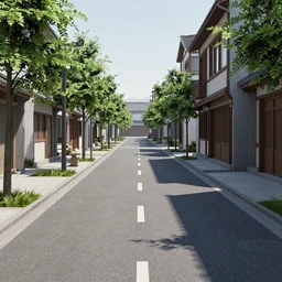 empty lucerne street by junji ito, octane render, trending on artstation