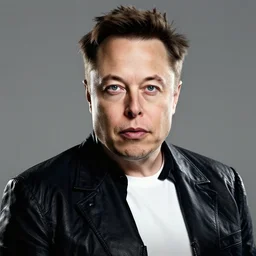 Elon musk in flashdance iconic movie poster