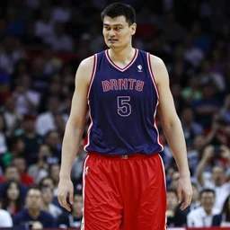 Yao Ming in skirt