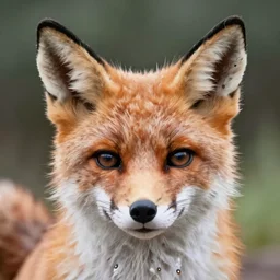 portrait photo headshot still of a fox fursuit, 8 k, 8 5 mm f 1. 8, fursuit