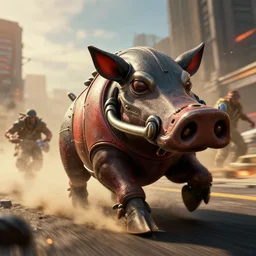 macro closeup photo of halo warthogs being chased in a post apocalyptic city, 3 pm, smoke, dust, embers, mad max, action, speed, rocket league, volumetric lighting, hdr, need for speed, gta 5, ridley scott, syd mead, craig mullins, cinematic, octane