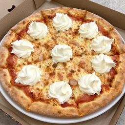 whipped cream pizza !n 9