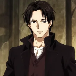 hannibal lector in the style of anime, in the style of holic