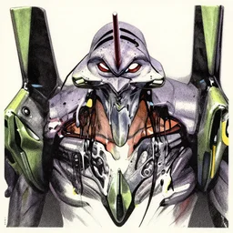 grainy risograph drawing of gigantic huge evangelion face with a lot of details - like mech covered ooze, by moebius and dirk dzimirsky, close - up wide portrait