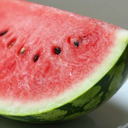 a delicious, mouthwatering watermelon slice, food photography, highly detailed