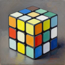 A rubik's cube, trending on artstation, oil on canvas, surrealism, cubism, surrealist, cubist