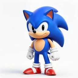 Sonic the Hedgehog as a sim in the Sims 1. Sims 1 graphics, 4k, highly detailed. look at all that detail!