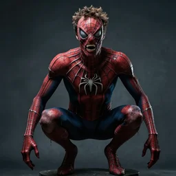 joe rogan as a spider humanoid, scary, disturbing