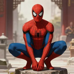 Spiderman as a Shaolin monk