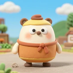chuncheon dak - galbi in the style of claymation