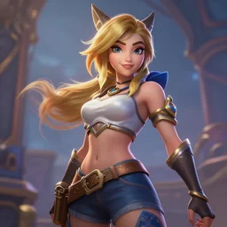 still of pretty Sona (League of Legends) in KDA music video. 3d render, octane render, game art, realistic, highly detailed, trending on artstation, 4k, trending on artstation, pixar, cgsociety, unreal engine 5, redshift render, trending on artstation, blender, behance, cg
