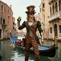 venice in a steampunk style
