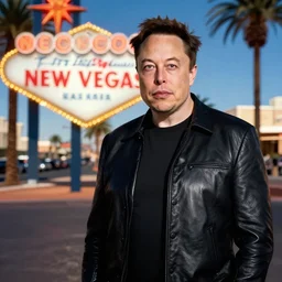 Elon Musk as Mr. New Vegas in Fallout New Vegas