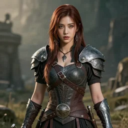 jinsoul from loona as a character in skyrim