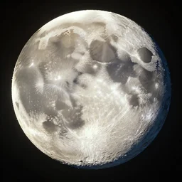 the moon made of cheese, an ambient occlusion render by james paick, featured on polycount, space art, made of cheese, behance hd, uhd image