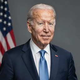 A découpage of Joe Biden, professional studio product photography, F 1.4, Kodak Portra