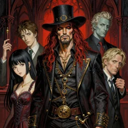 realistic detailed image of Davy Jones by Ayami Kojima, Amano, Karol Bak, Greg Hildebrandt, and Mark Brooks, Neo-Gothic, gothic, rich deep colors. Beksinski painting, part by Adrian Ghenie and Gerhard Richter. art by Takato Yamamoto. masterpiece