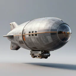 retrofuturistic armored blimp, 3 d render, octane, ray tracing, ultra high resolution, ultra detailed, photorealistic, 8 k
